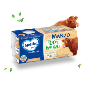 MELLIN OMOGENEIZZATO MANZO 2 X 80 GR