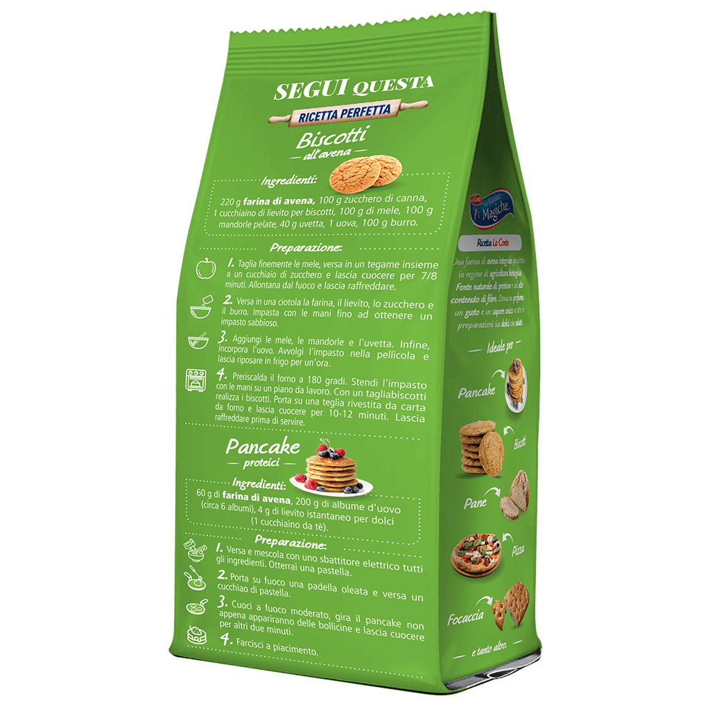 LE FARINE MAGICHE AVENA INTEGRALE BIO 300 GR - immagine 3