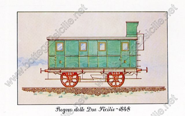 POSTER STAMPA STRADA DI FERRO DEL BAYARD TERZA CLASSE FERROVIA NAPOLI PORTICI - immagine 2