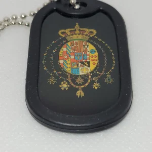 MEDAGLIETTA MILITARE REGNO DELLE DUE SICILIE SFONDO NERO MEDAGLIA