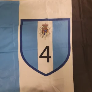 Bandiera Calcio Napoli 4 SCUDETTO Regno due Sicilie 100×140 Azzurro e Bianco