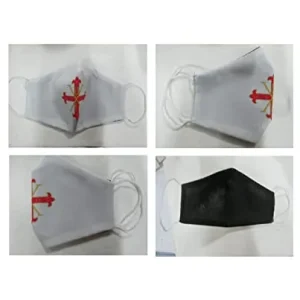 MASCHERINA SACRO MILITARE ORDINE COSTANTINIANO  SFONDO BIANCO MASCHERINE