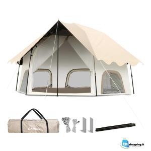 Tenda Stand-up per famiglia con veranda – 4 persone [LA PIU’ VENDUTA]