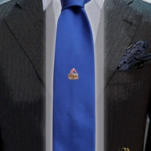 CRAVATTA VESUVIO PURA SETA BLUETTE