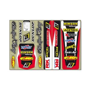 Serie Decal PVC Logo Red tipo Honda