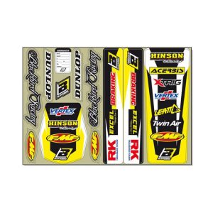 Serie Decal PVC Logo Yellow tipo Susuki