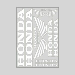 Adesivo Prefustellato Honda Bianco Non Originale Compatibile