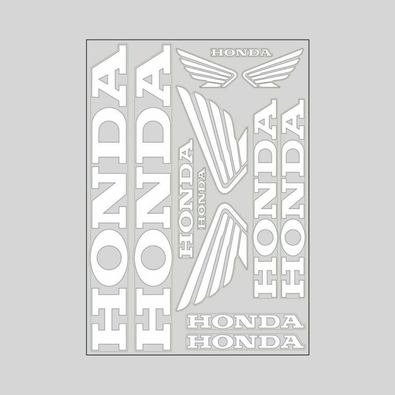 Adesivo Prefustellato Honda Bianco Non Originale Compatibile