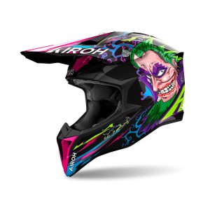 Casco Cross-Enduro Airoh Wraaap Music lucido